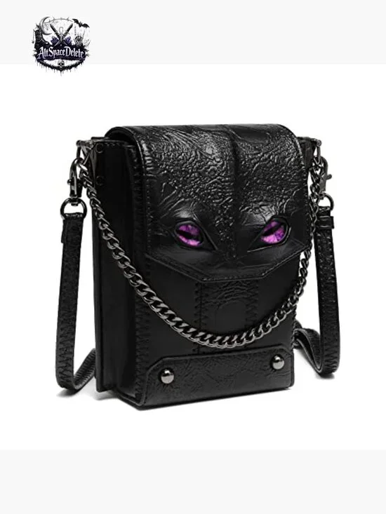 Small Crossbody Bag PU Leather Adjustable Strap Festival Costume Accessory - Picture 6 of 7